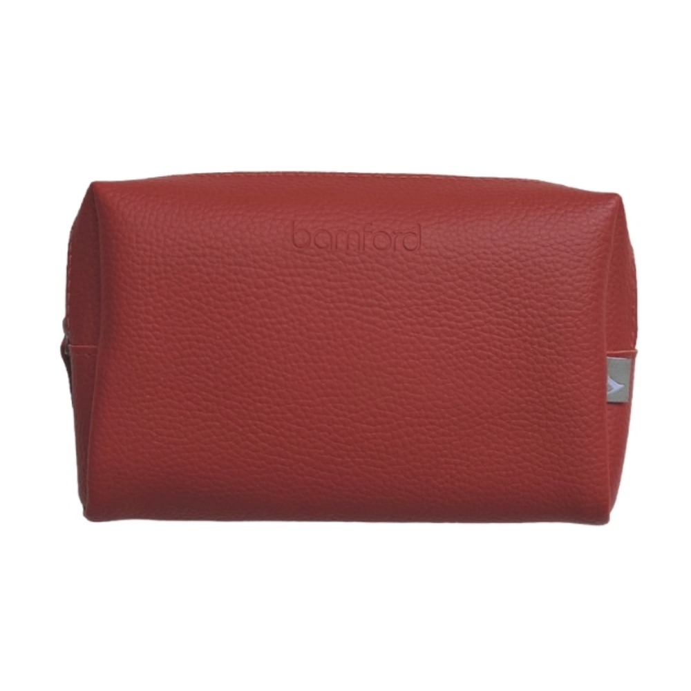 NEW Cosmetic Bag Business Class Amenity Travel Kit Burnt Orange
